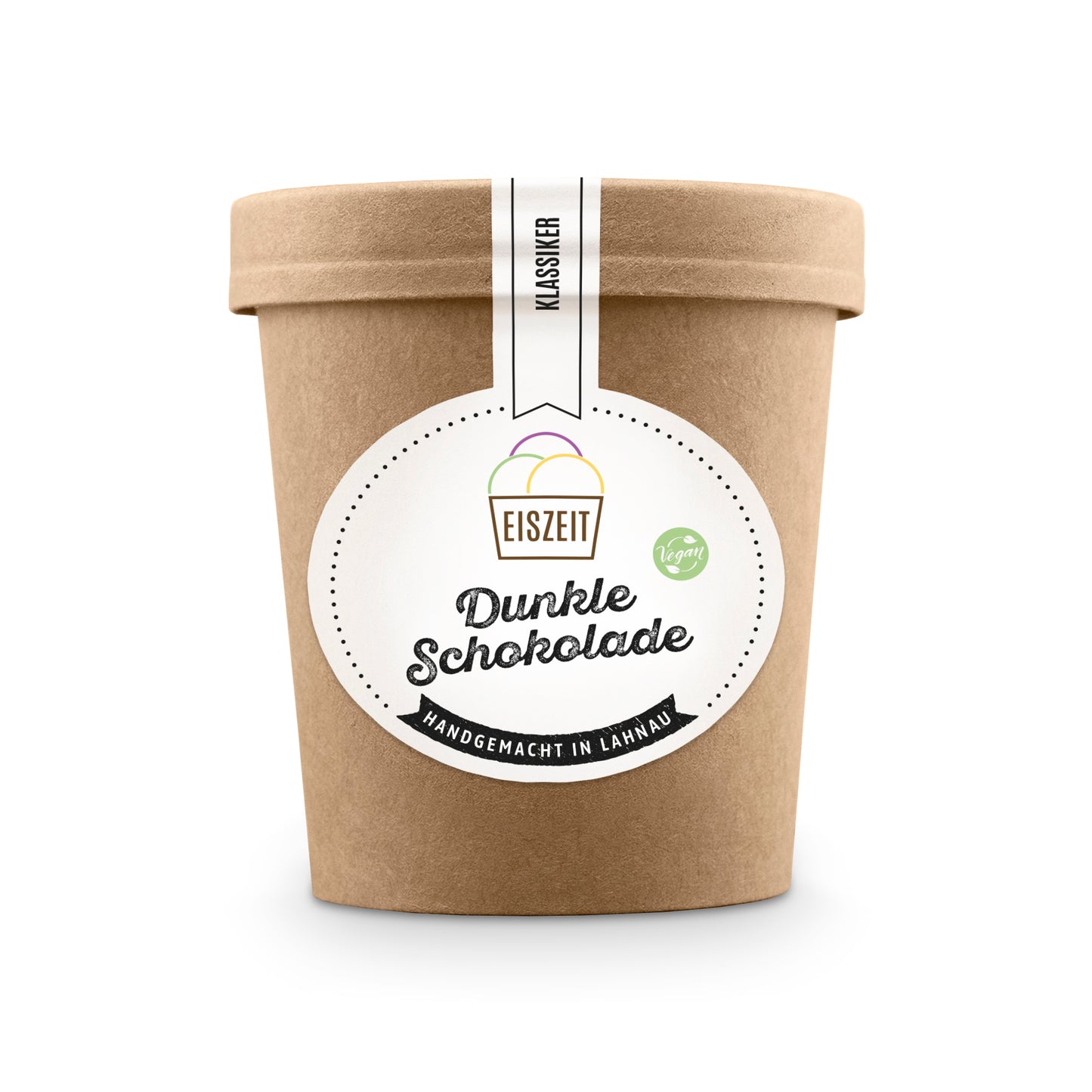 Dunkle Schokolade Eis