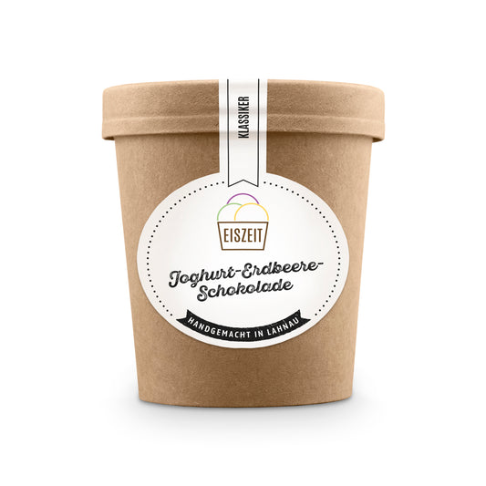 Joghurt-Erdbeere-Schokoladen Eis