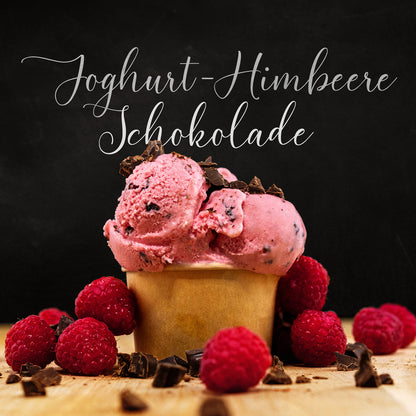 Joghurt-Himbeere-Schokoladen Eis