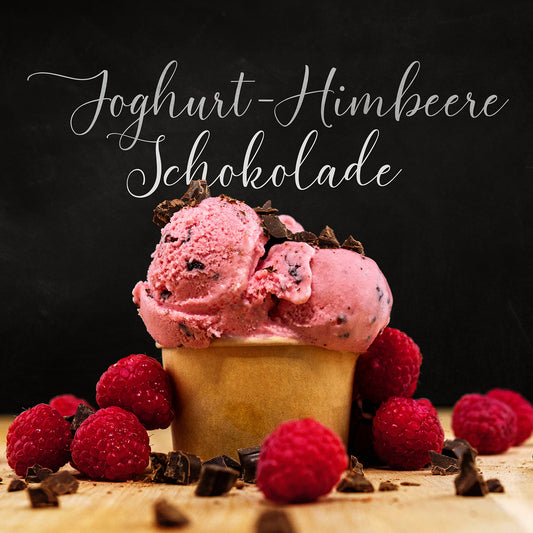 Joghurt-Himbeere-Schokoladen Eis