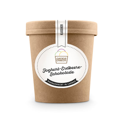 Joghurt-Erdbeere-Schokoladen Eis