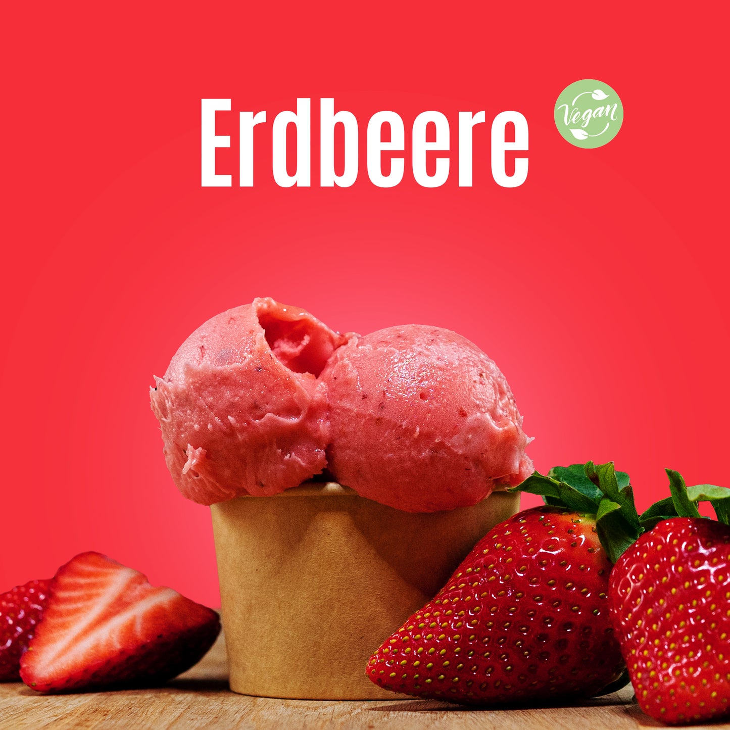 Erdbeersorbet