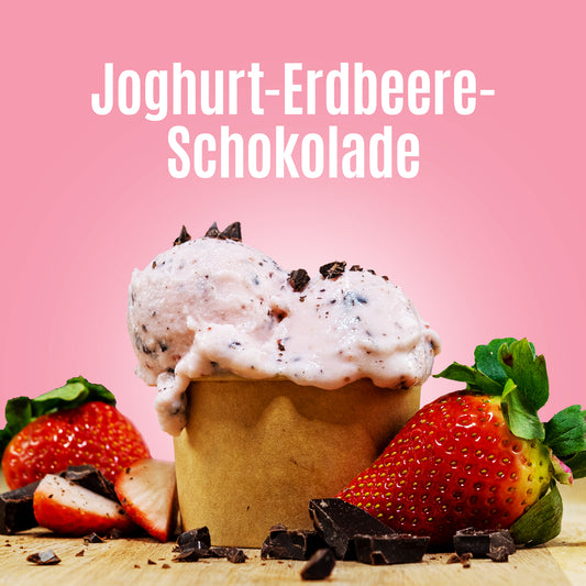 Joghurt-Erdbeere-Schokoladen Eis