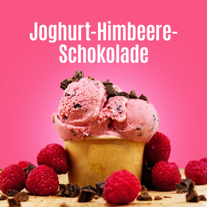 Joghurt-Himbeere-Schokoladen Eis