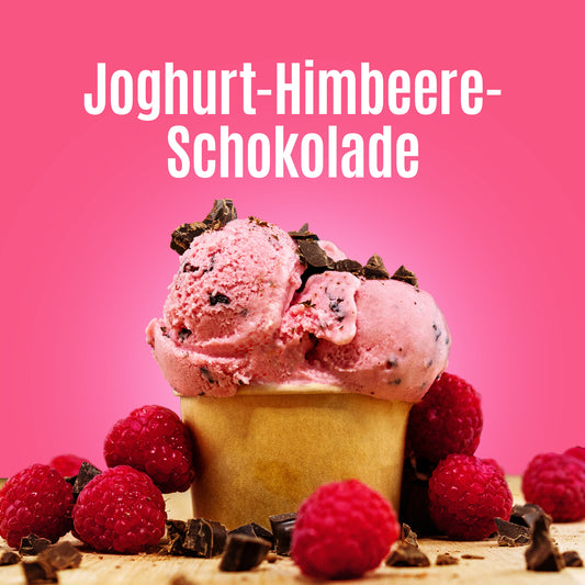 Joghurt-Himbeere-Schokoladen Eis