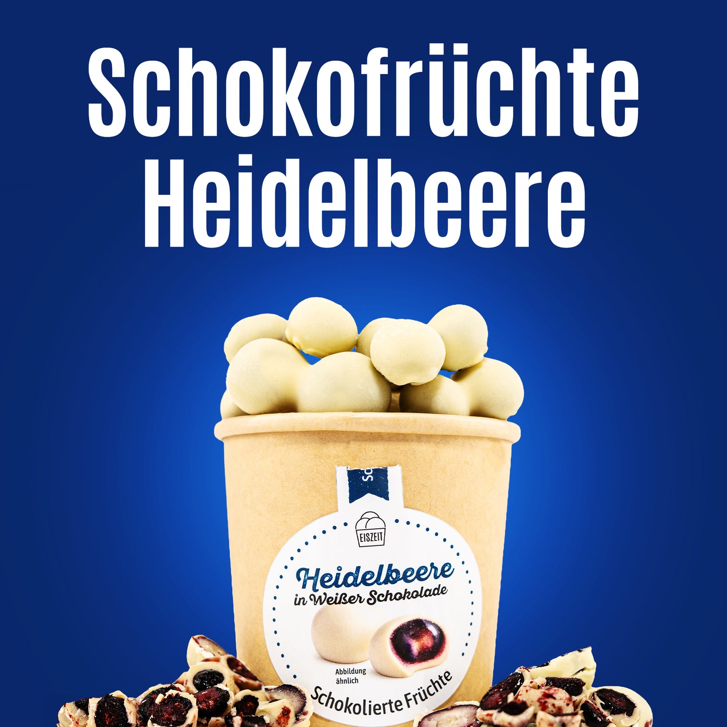 Schokolierte Heidelbeeren