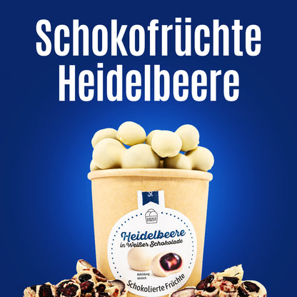 Schokolierte Heidelbeeren